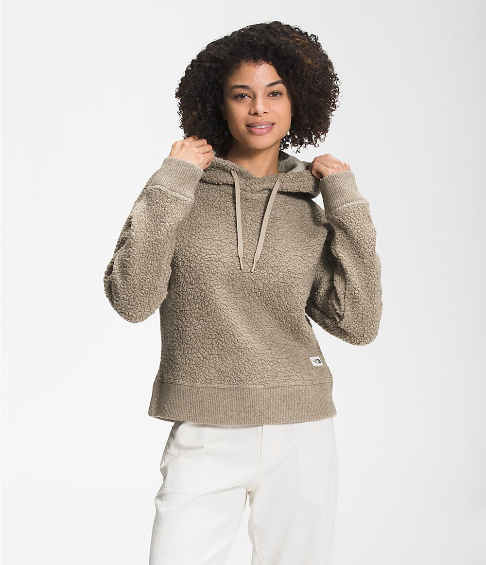 The North Face Wool Harrison Pullover Kapuzenpullover Damen - Grau CH-962ATTA